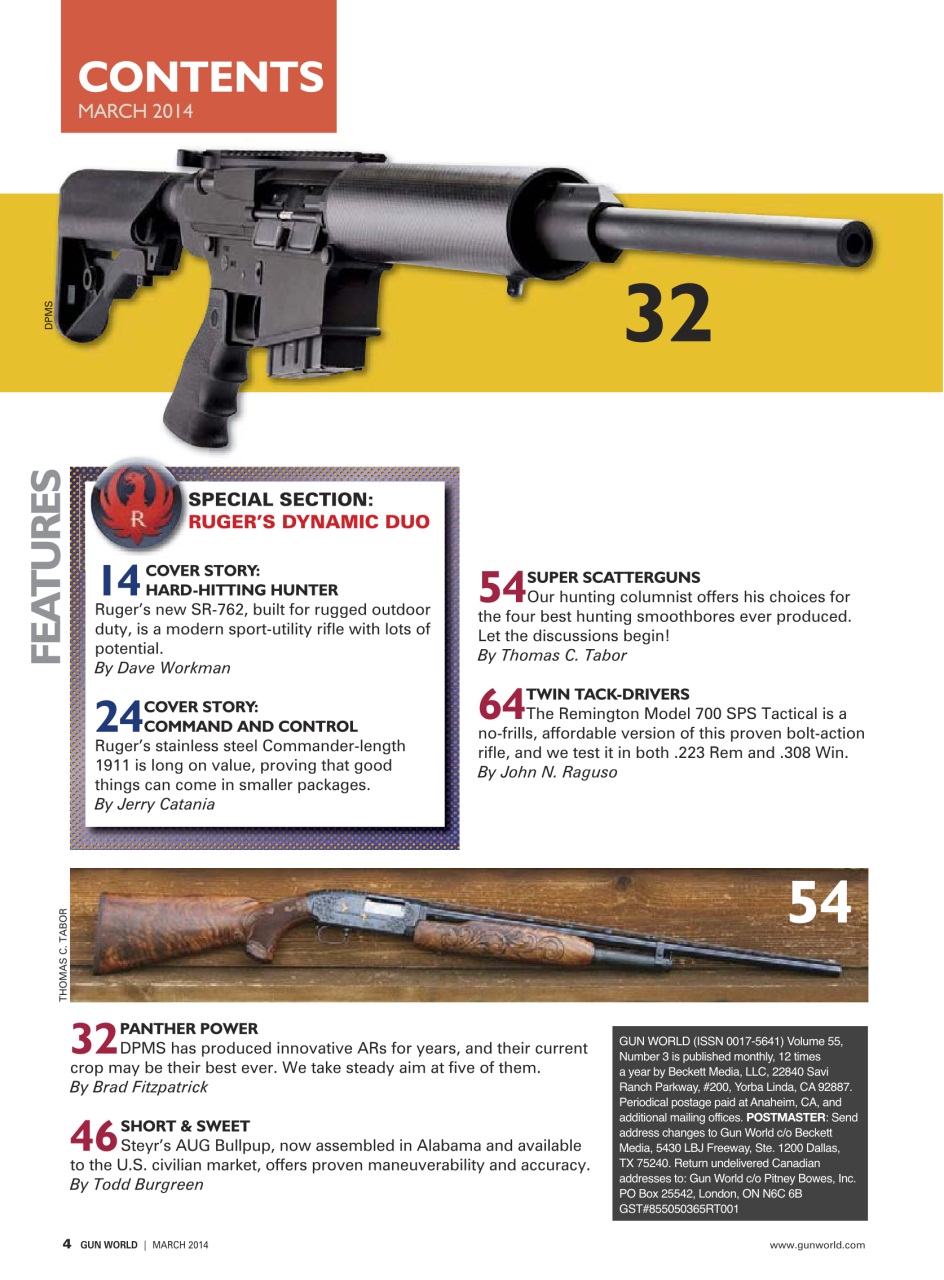 Gun World Preview Pages