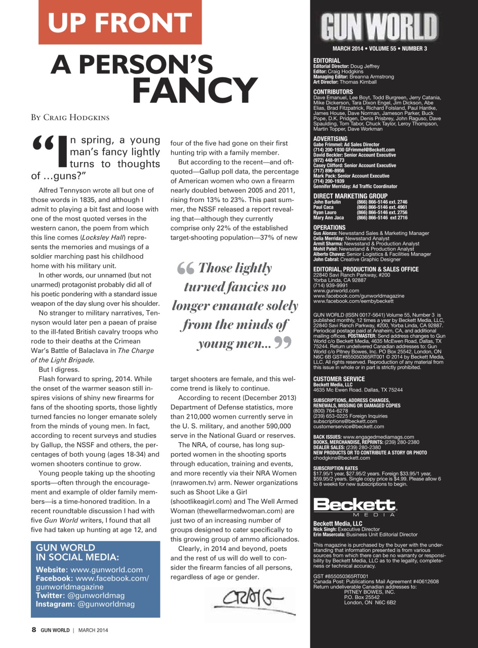 Gun World Preview Pages