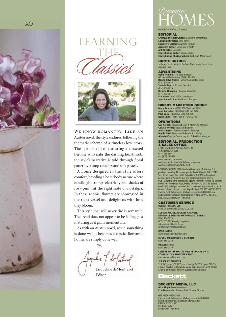 Romantic Homes Preview Pages