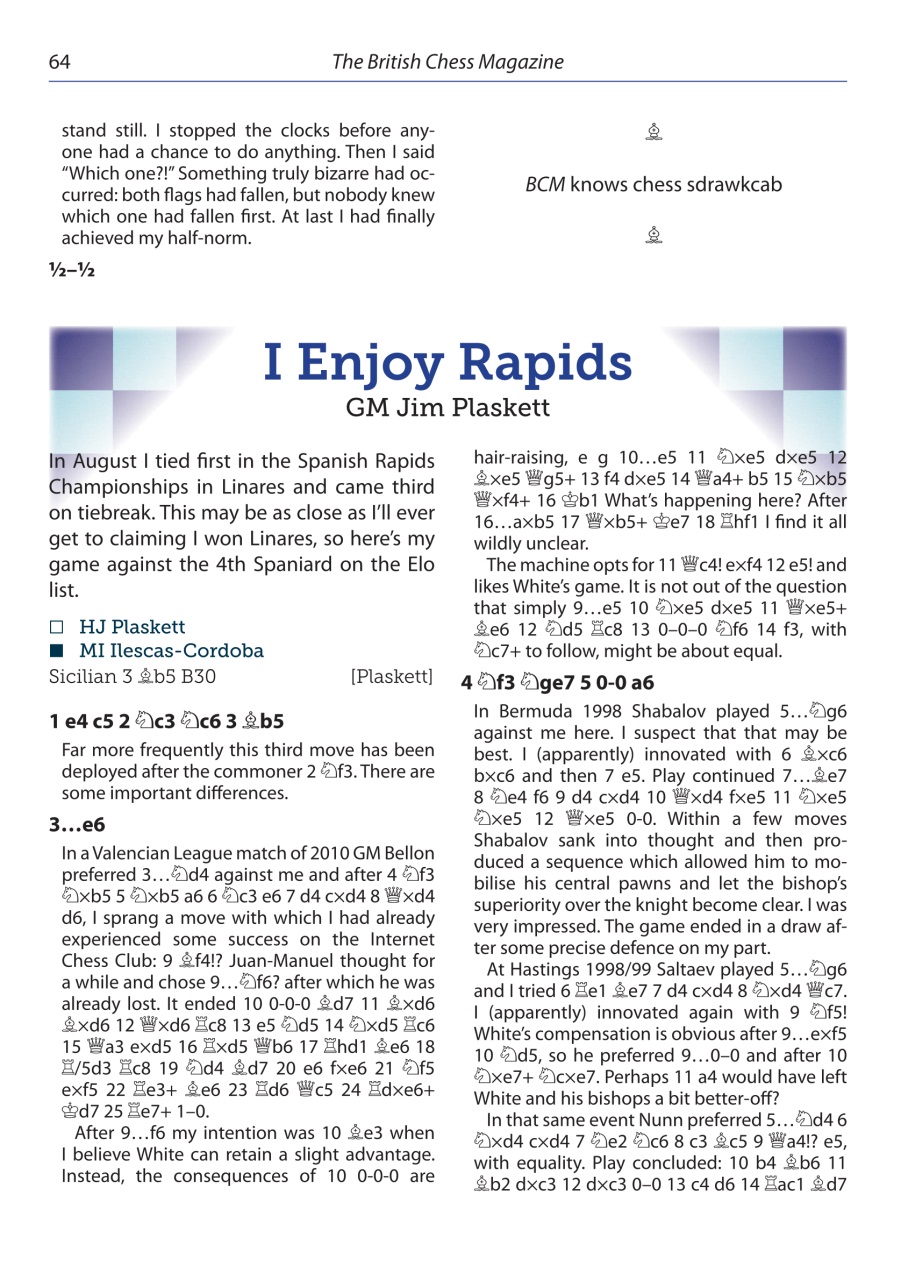 British Chess Magazine Preview Pages