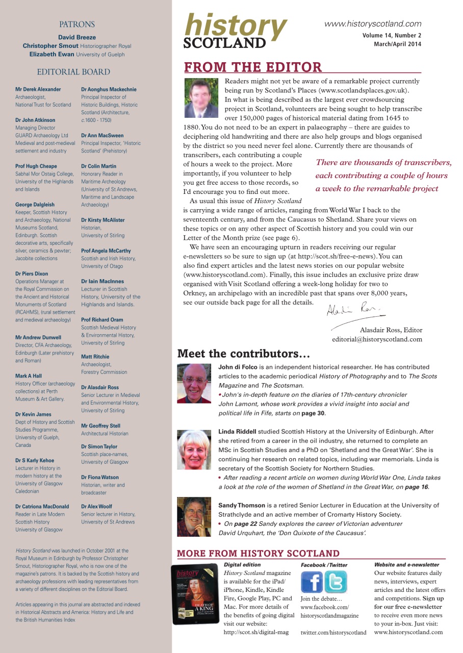 History Scotland Preview Pages