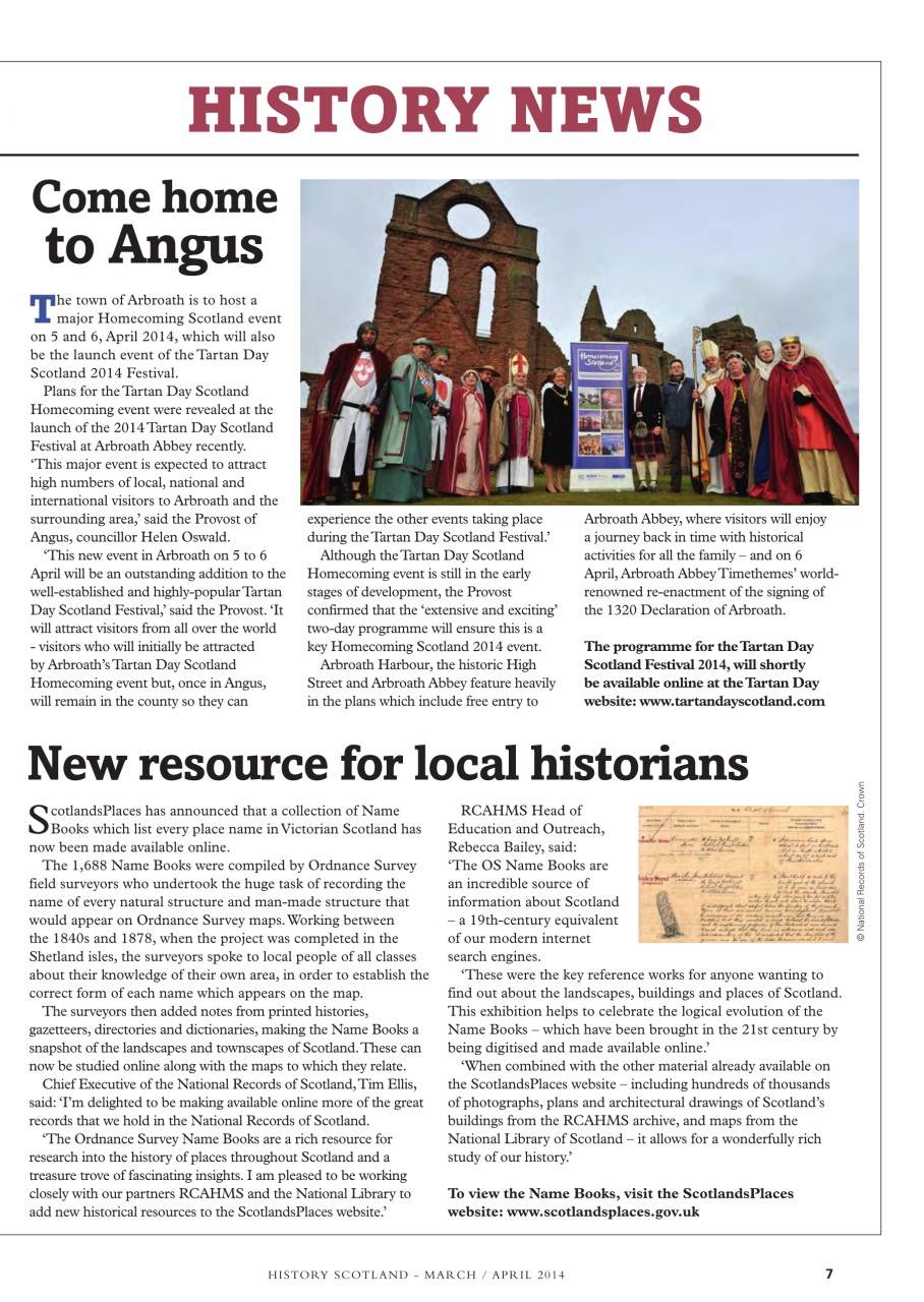 History Scotland Preview Pages