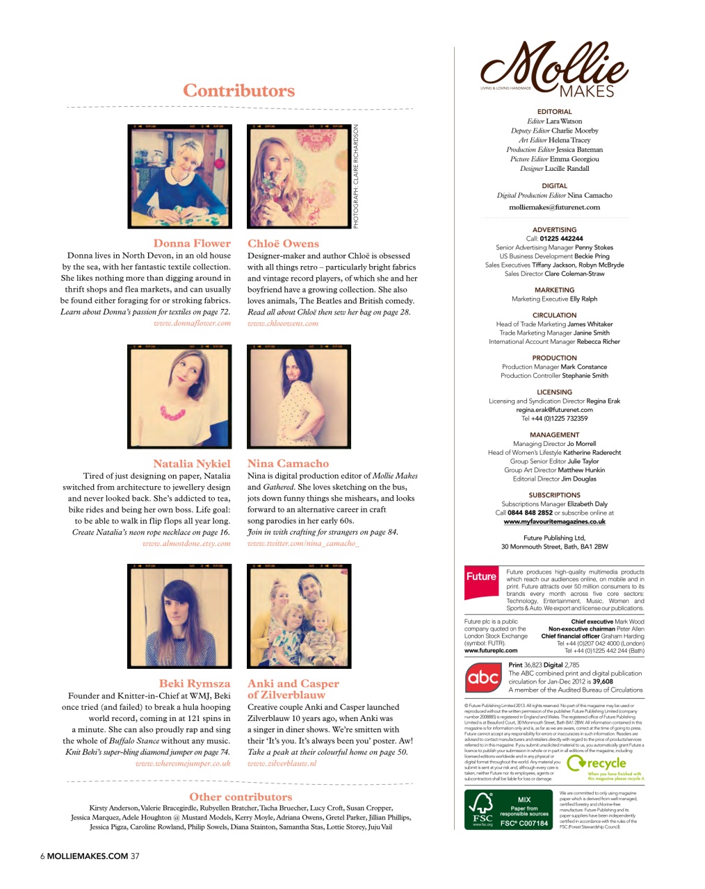 Mollie magazine Preview Pages