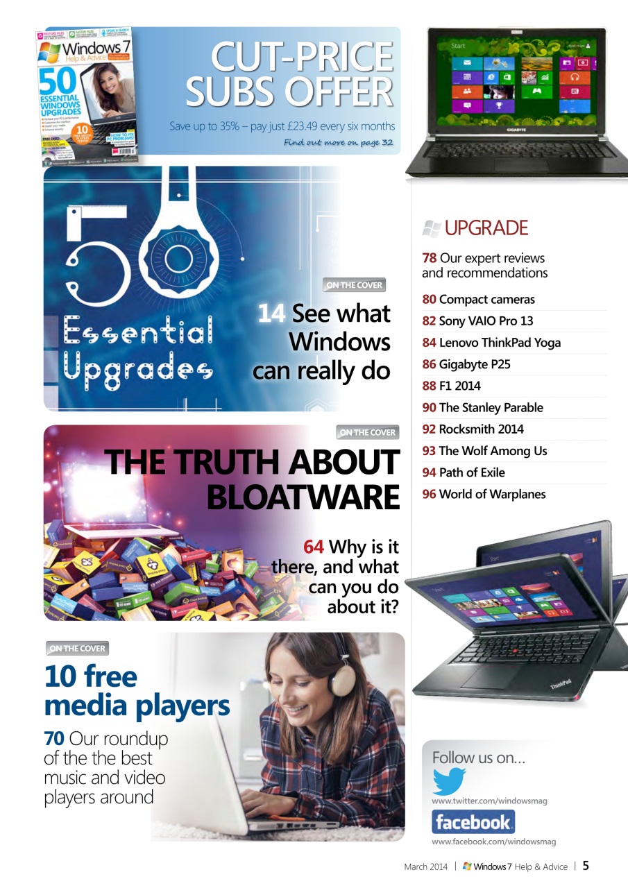 Windows Help & Advice Preview Pages