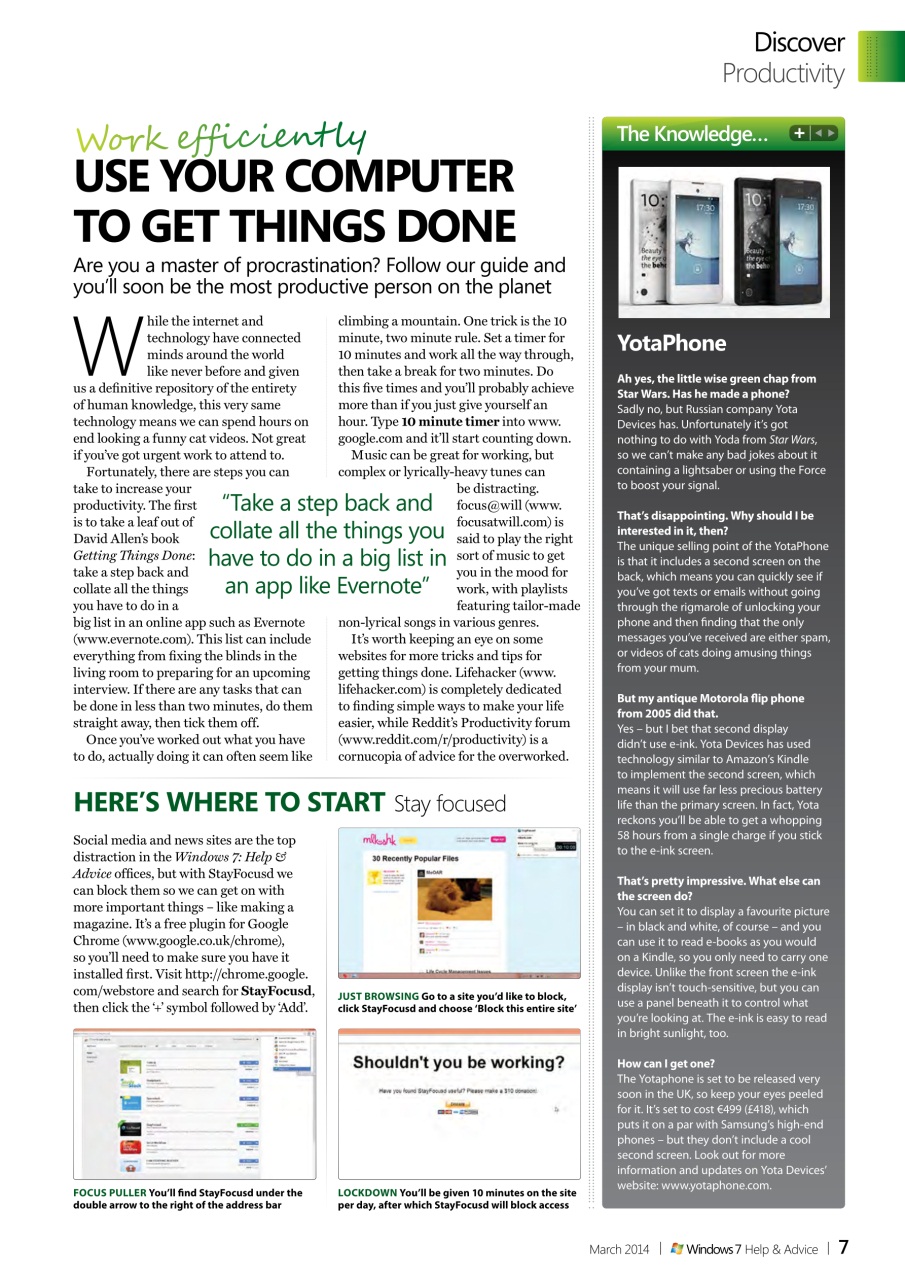 Windows Help & Advice Preview Pages