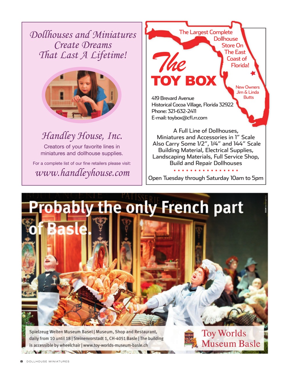 Dollhouse Miniatures Preview Pages