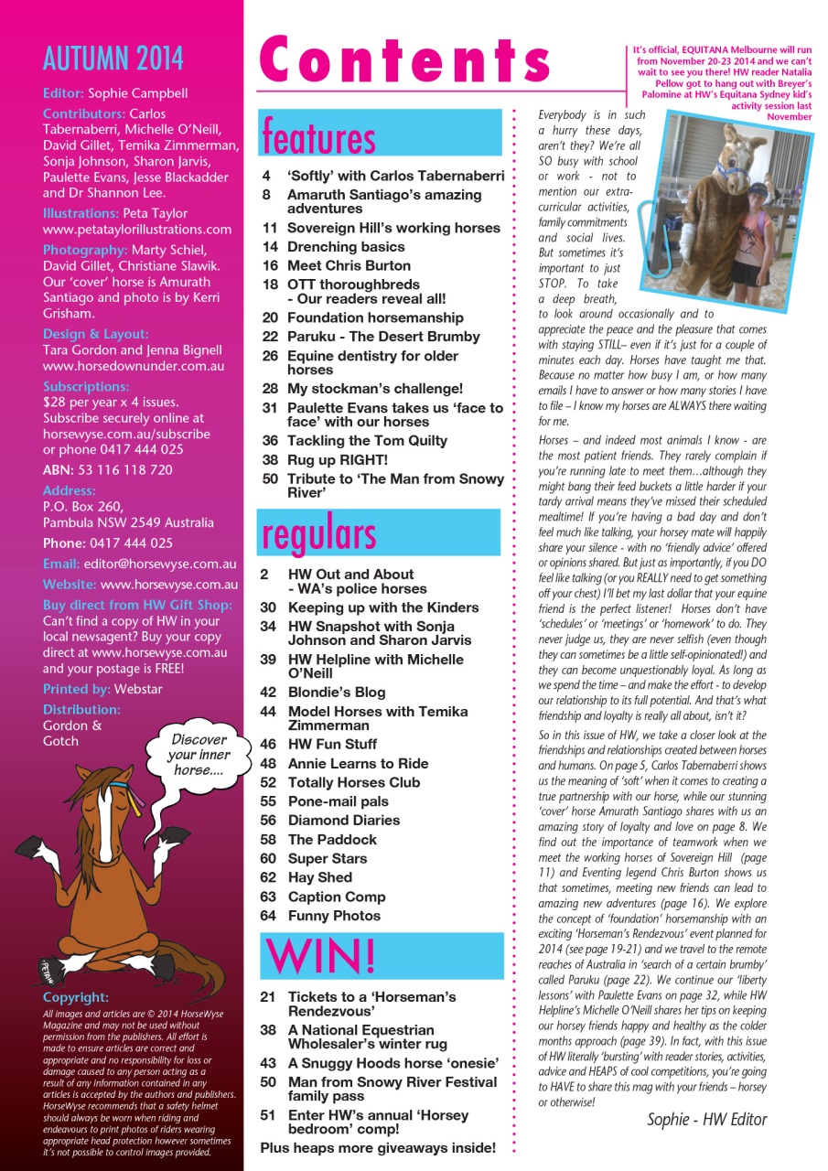 HorseWyse Magazine Preview Pages