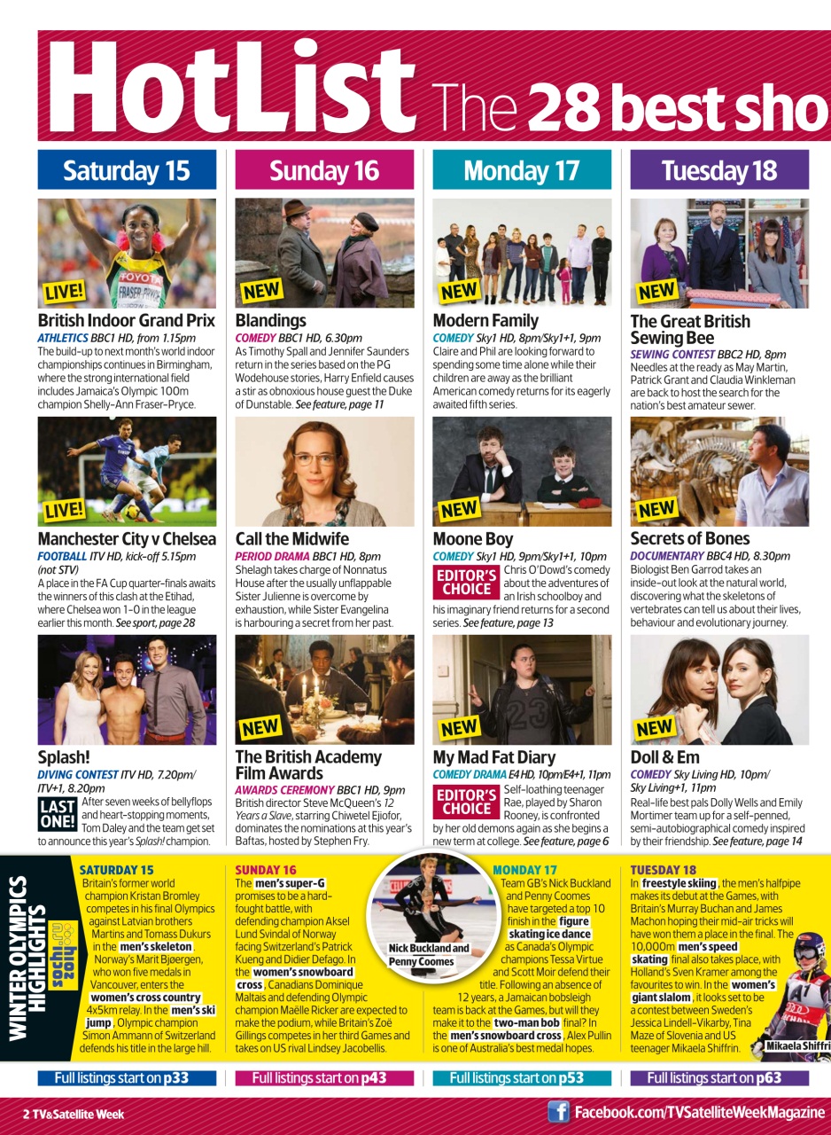 TV & Satellite Week Preview Pages