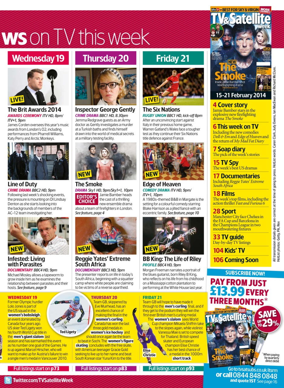 TV & Satellite Week Preview Pages