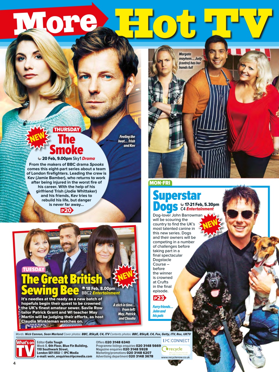 What's on TV Preview Pages