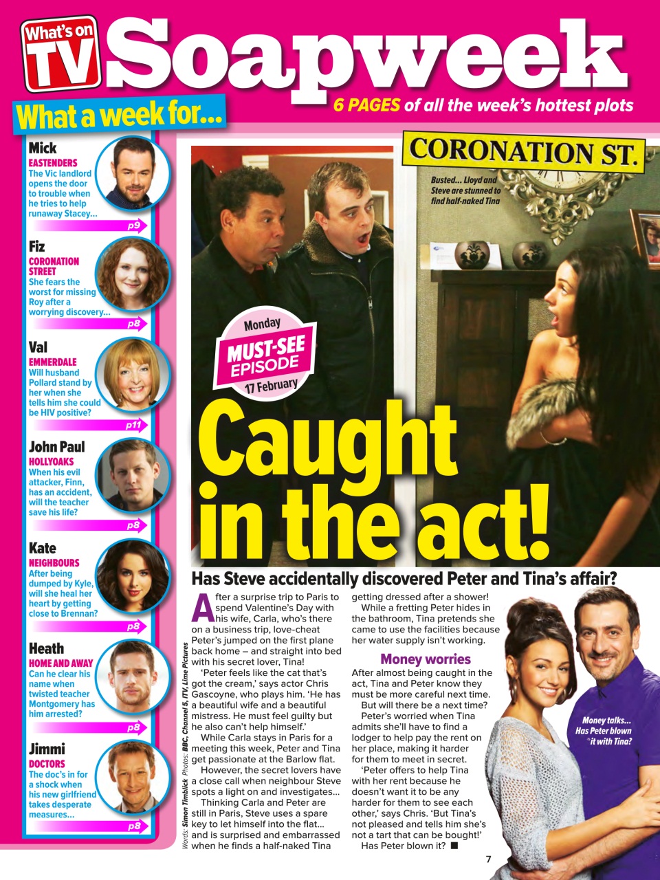 What's on TV Preview Pages