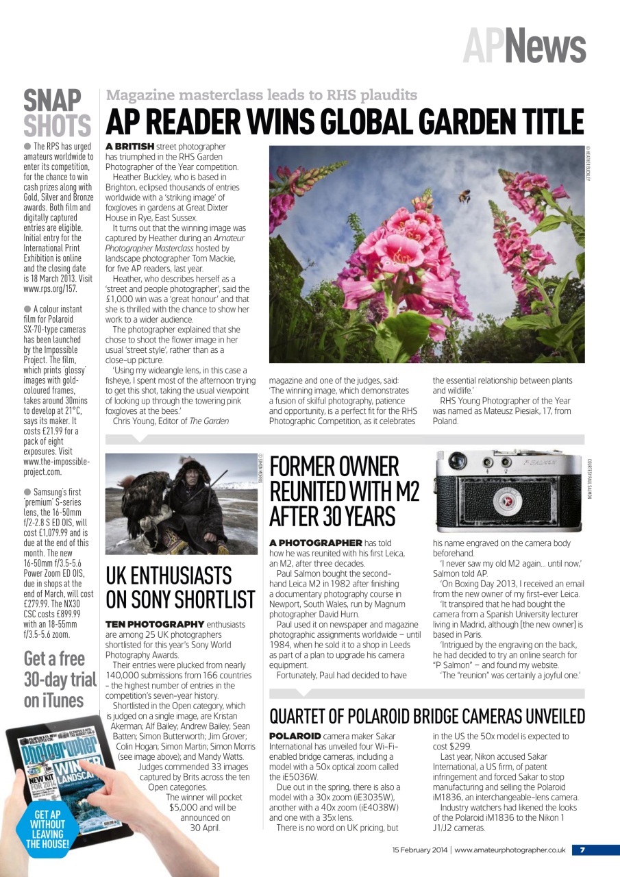 Amateur Photographer Preview Pages