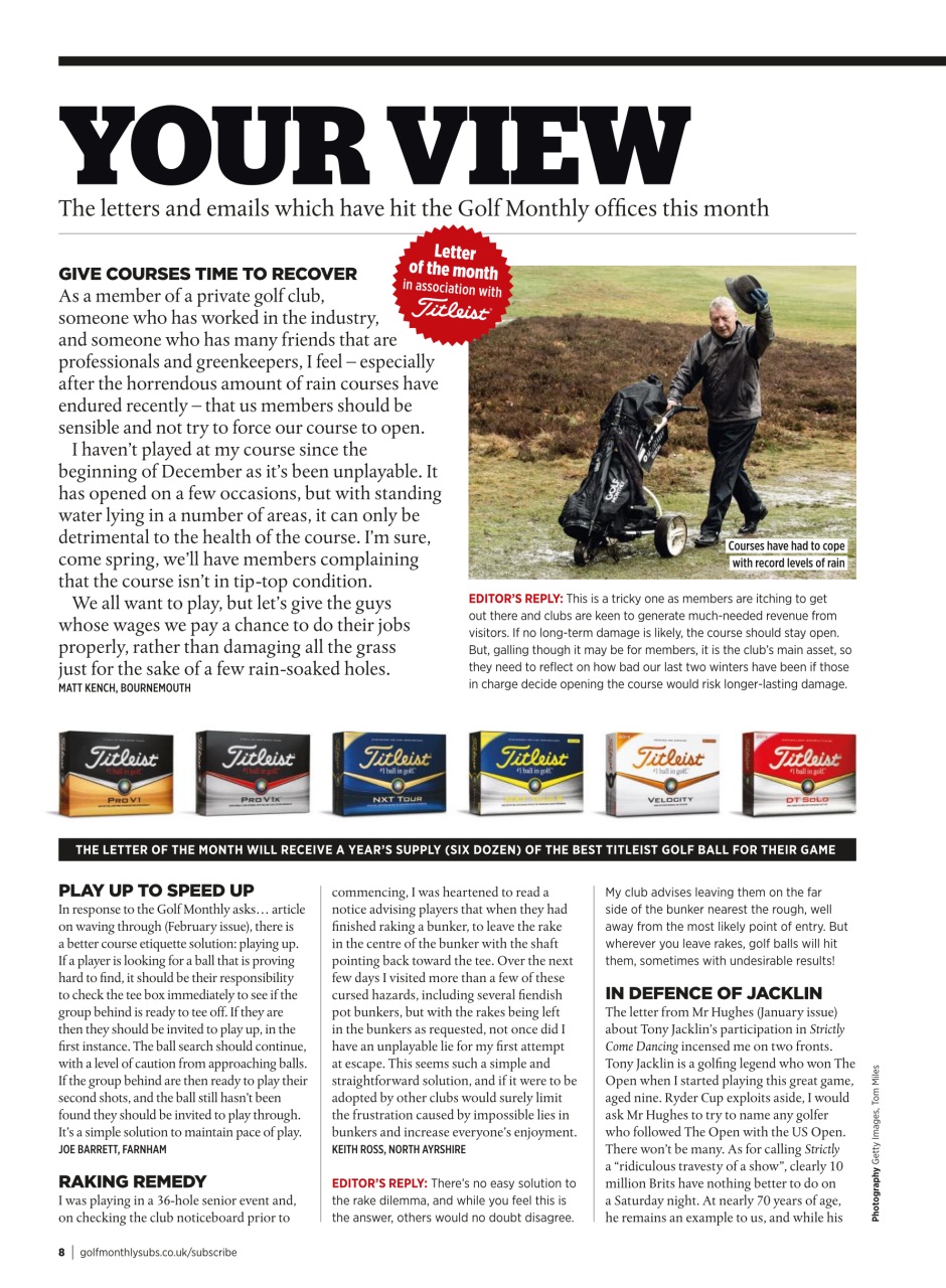 Golf Monthly Preview Pages