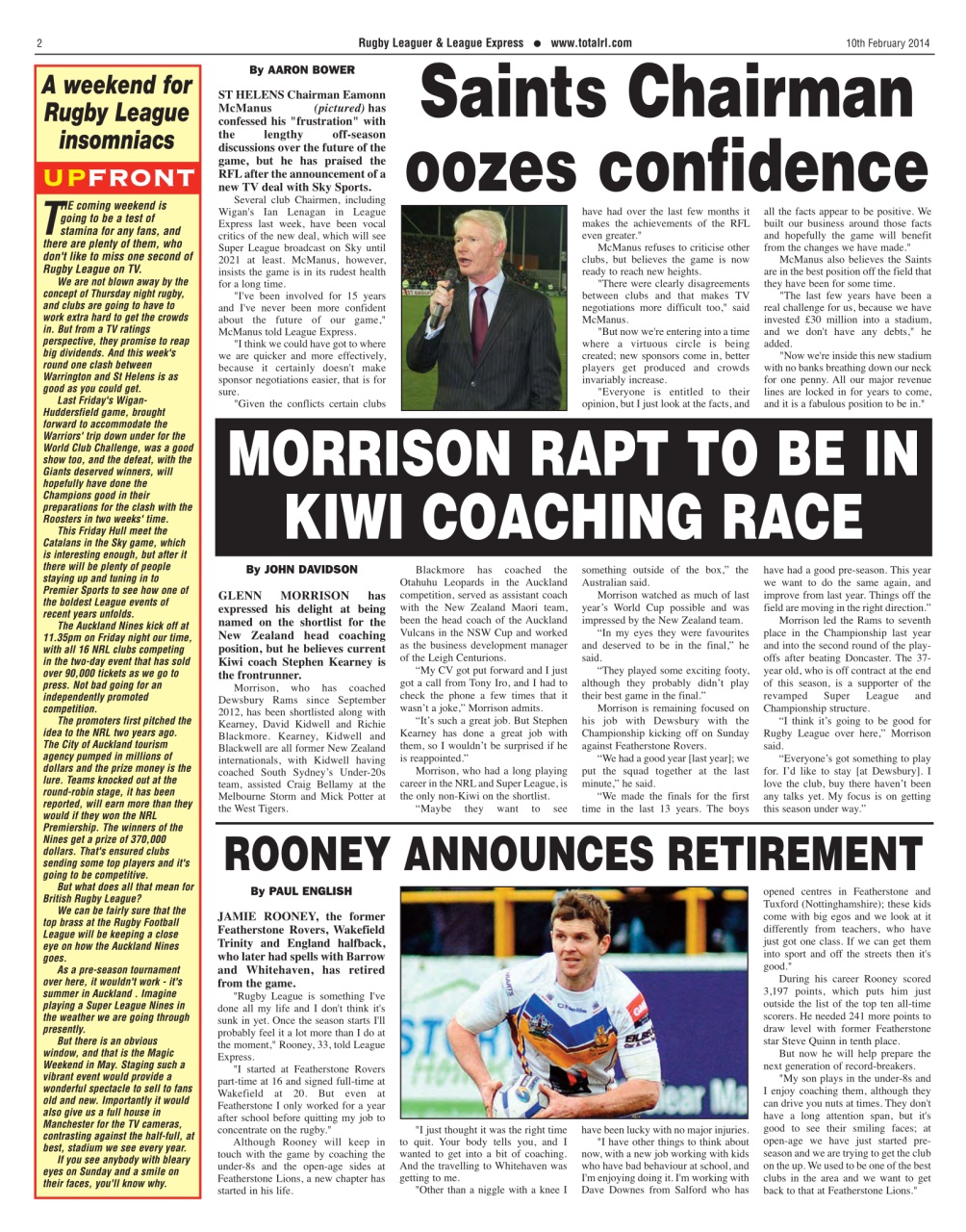 League Express Preview Pages