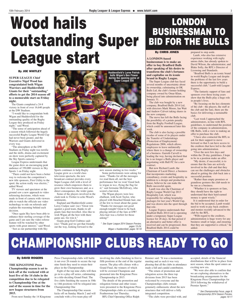 League Express Preview Pages