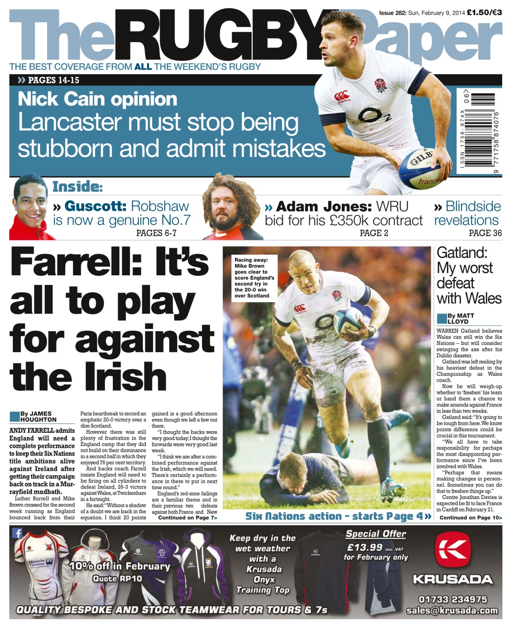 The Rugby Paper Preview Pages