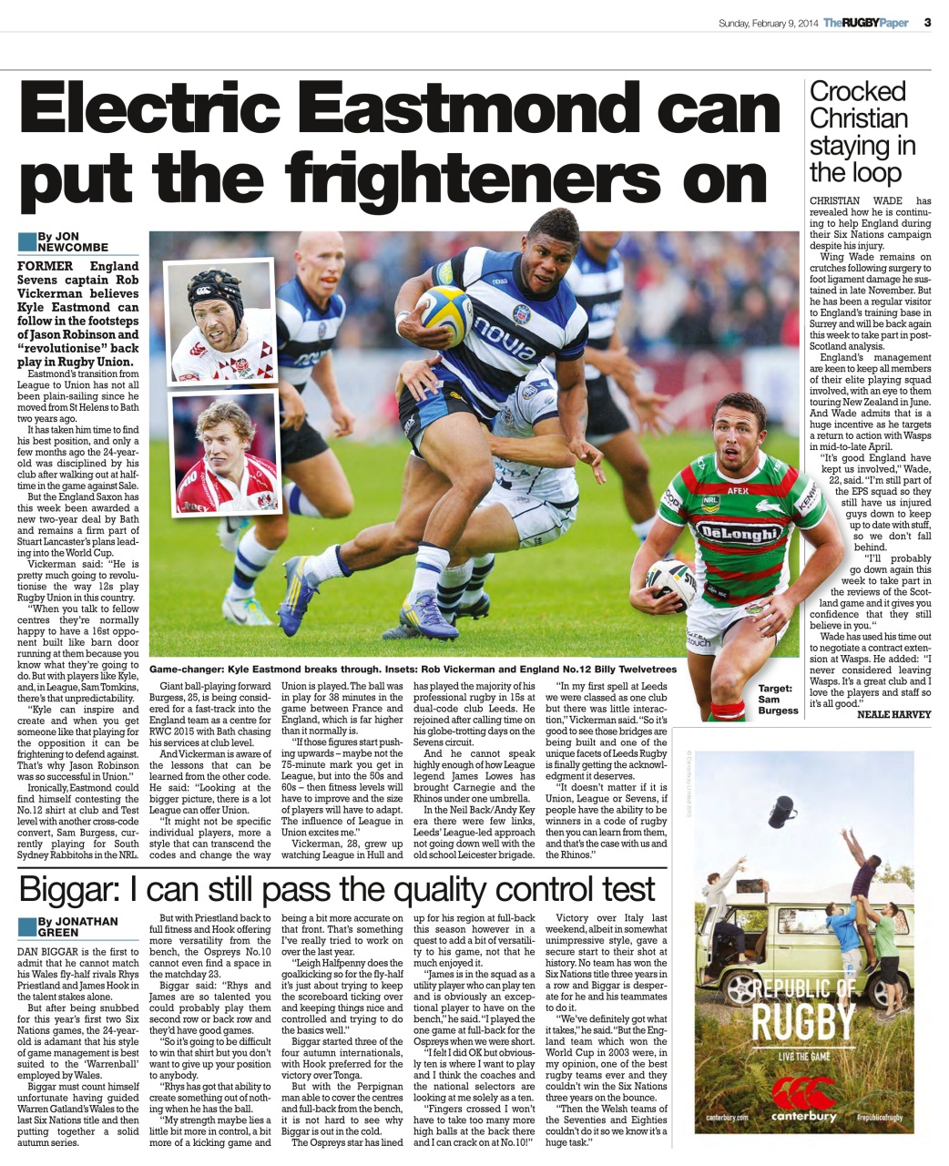 The Rugby Paper Preview Pages