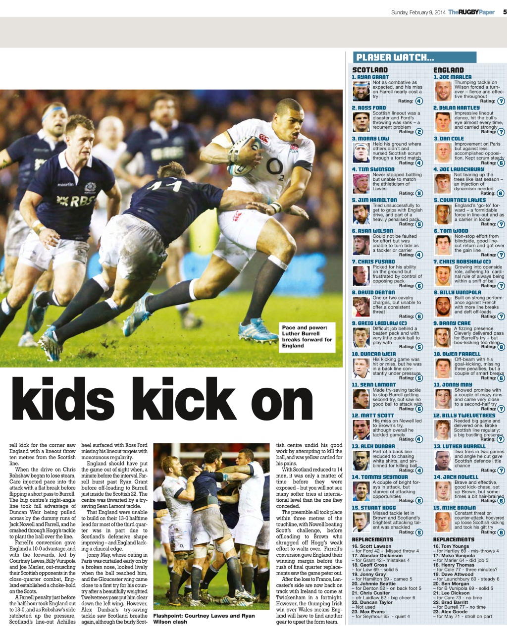 The Rugby Paper Preview Pages