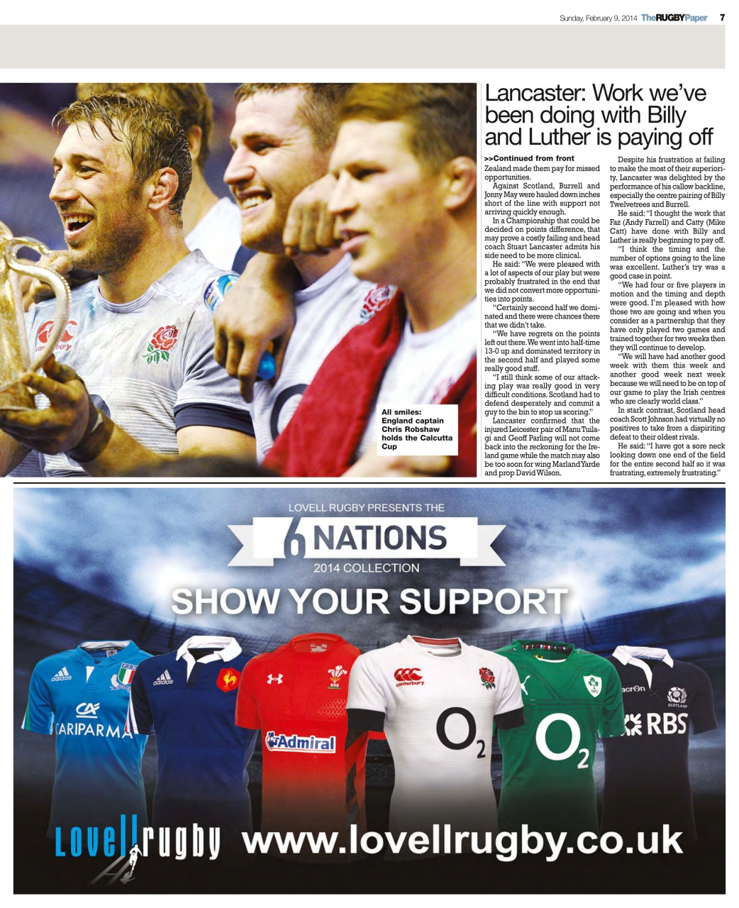 The Rugby Paper Preview Pages