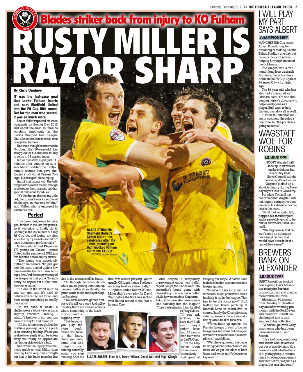 The Football League Paper Preview Pages