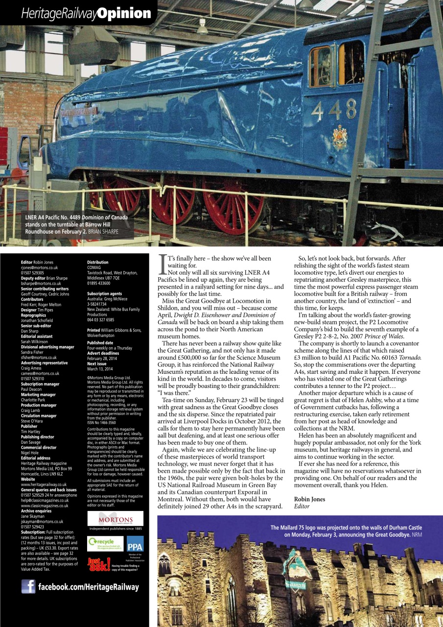 Heritage Railway Preview Pages