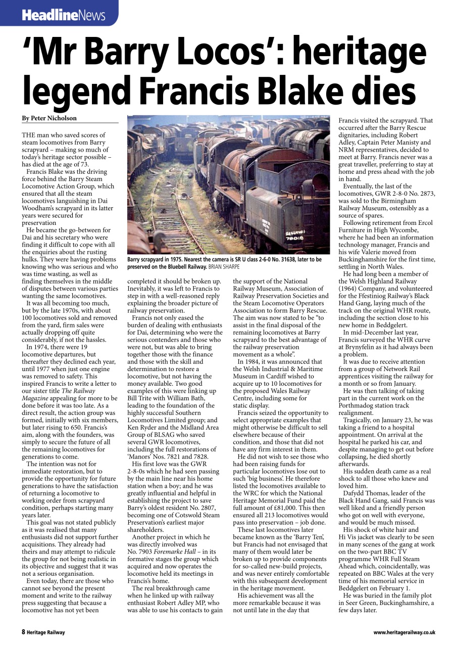 Heritage Railway Preview Pages