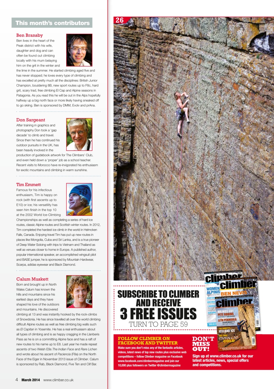 Climber Preview Pages