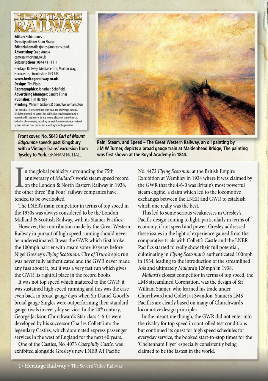 Heritage Railway Preview Pages