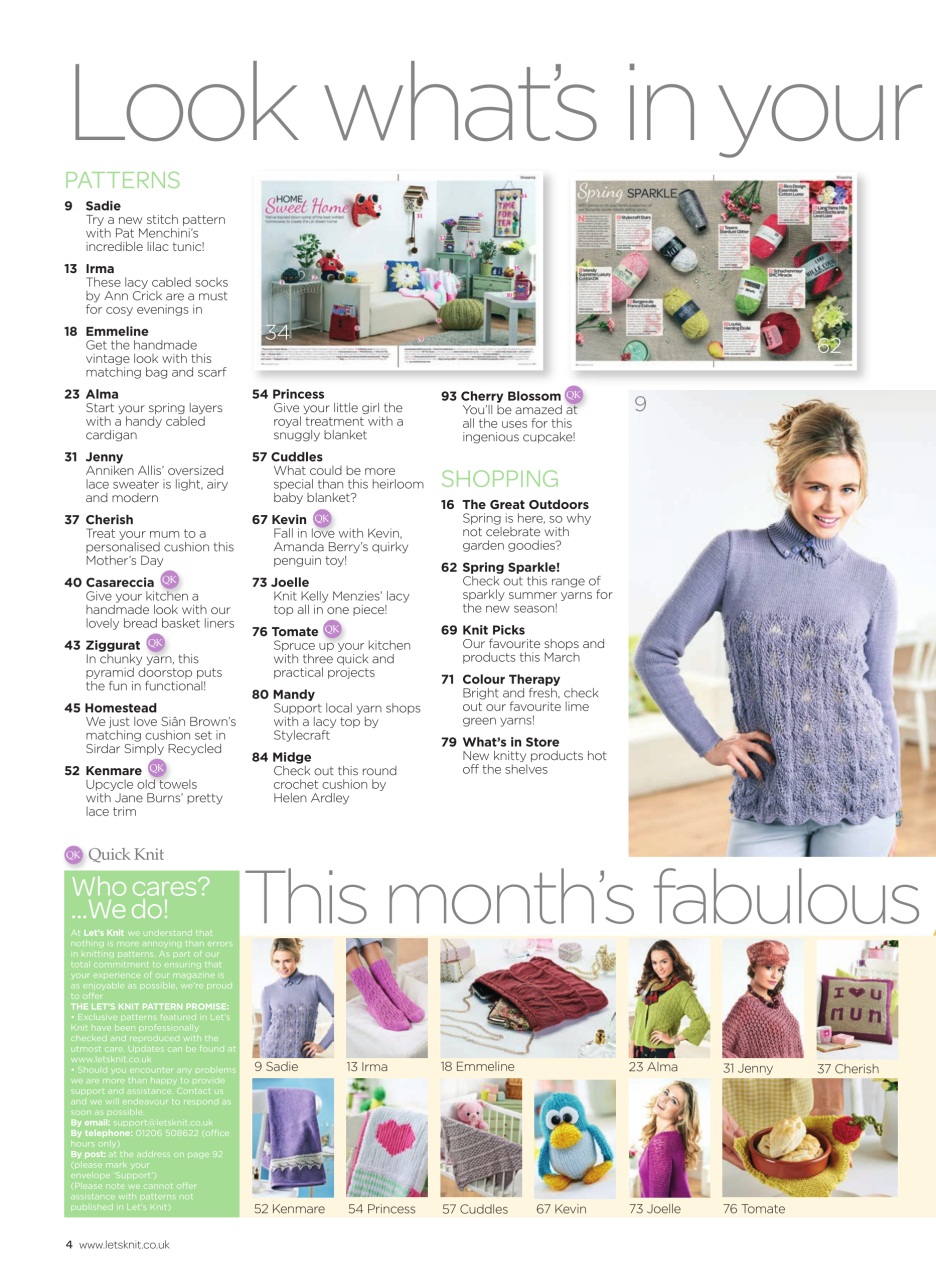 Let's Knit Preview Pages