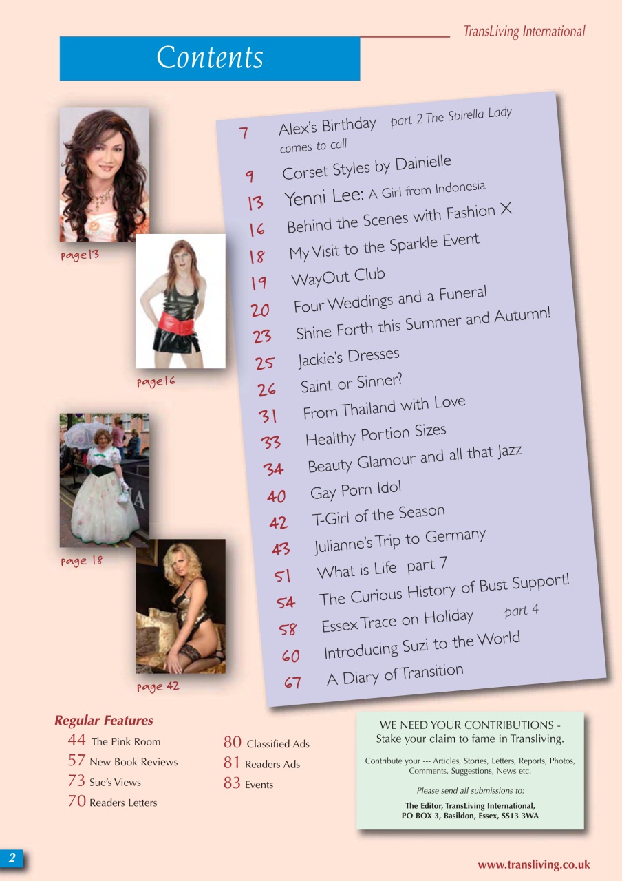 Transliving Magazine Preview Pages