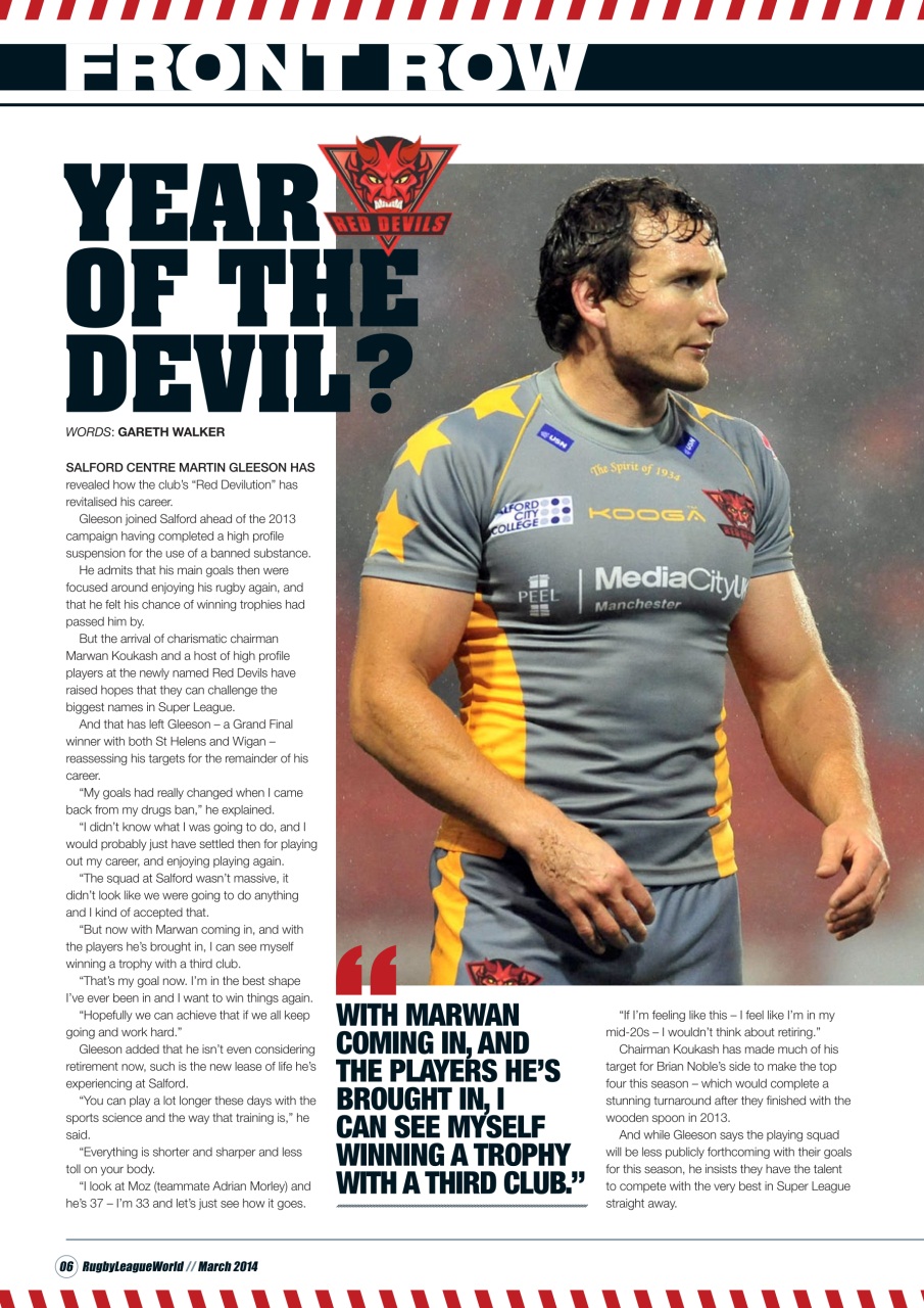 Rugby League World Preview Pages