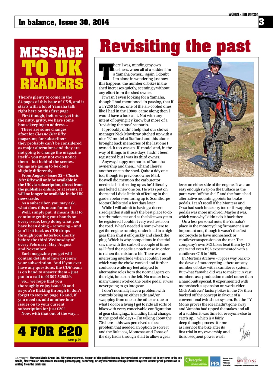 Classic Dirt Bike Preview Pages