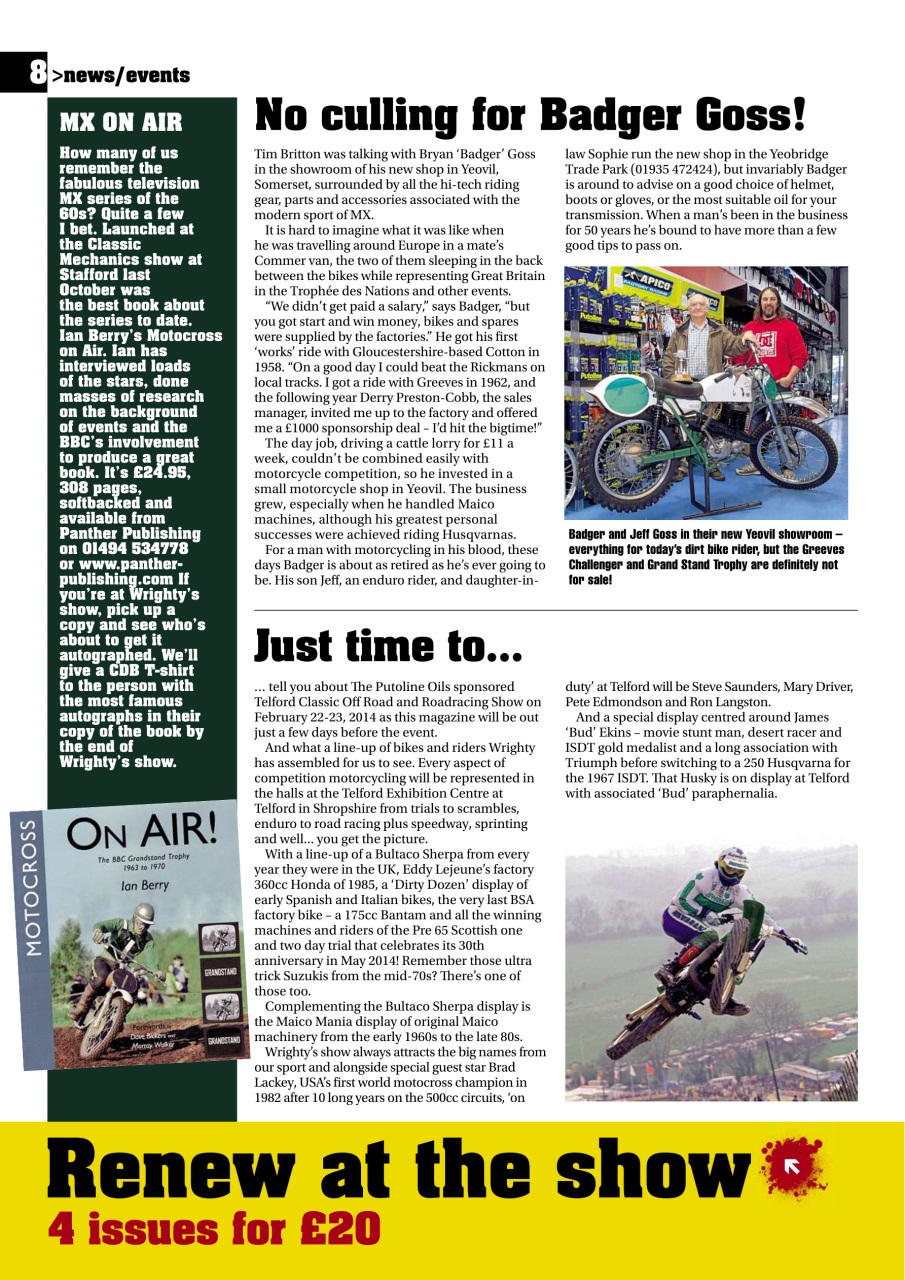 Classic Dirt Bike Preview Pages