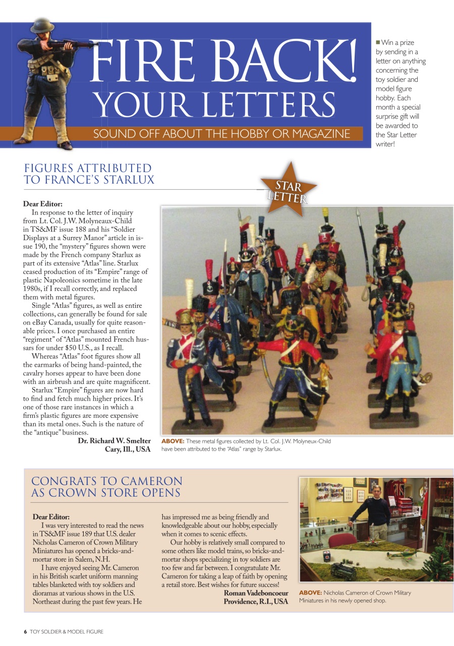 Toy Soldier & Model Figure Preview Pages