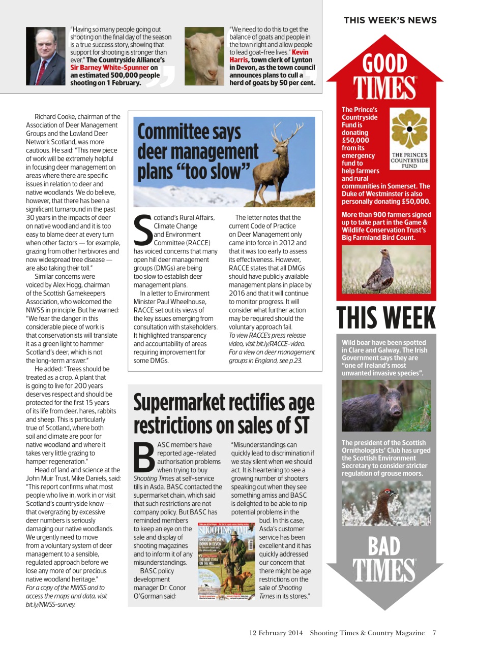 Shooting Times & Country Preview Pages