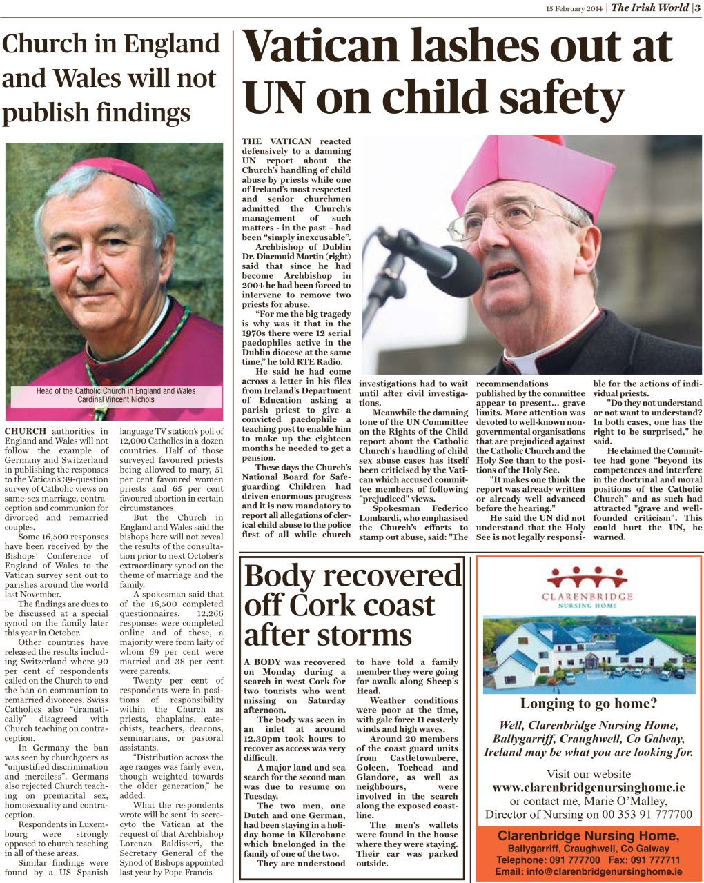 Irish World Preview Pages