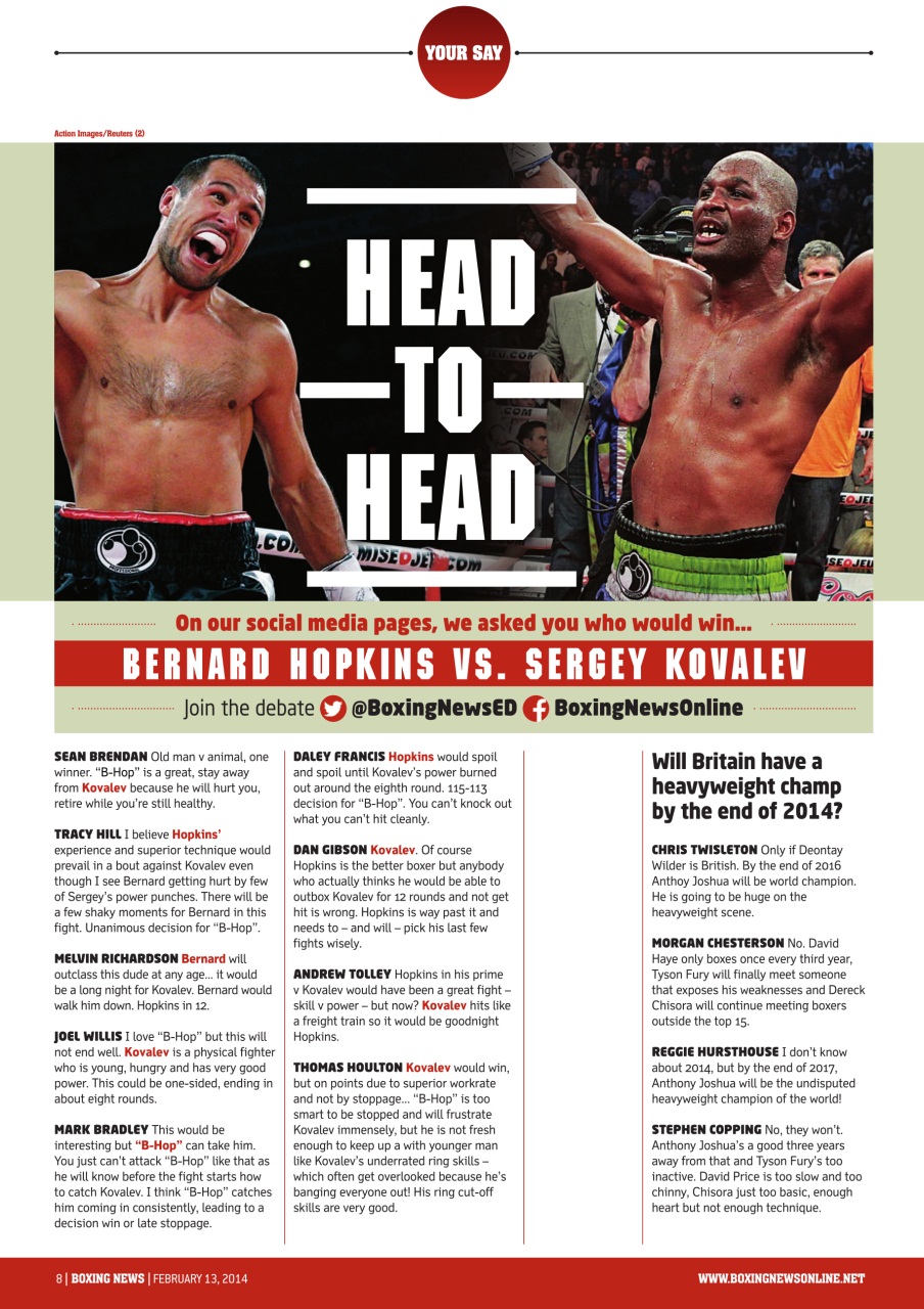 Boxing News Preview Pages