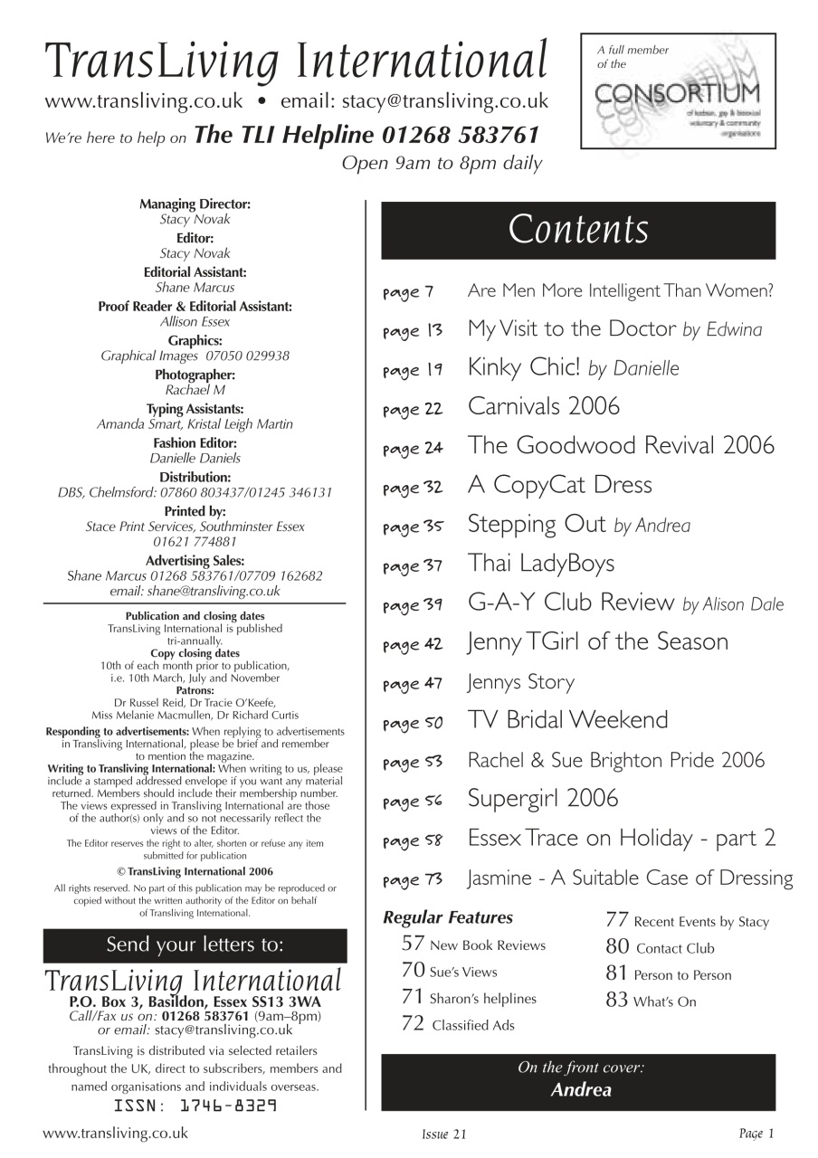 Transliving Magazine Preview Pages