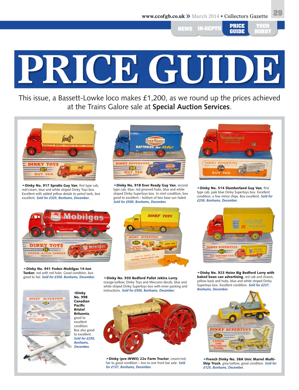 Collectors Gazette Preview Pages