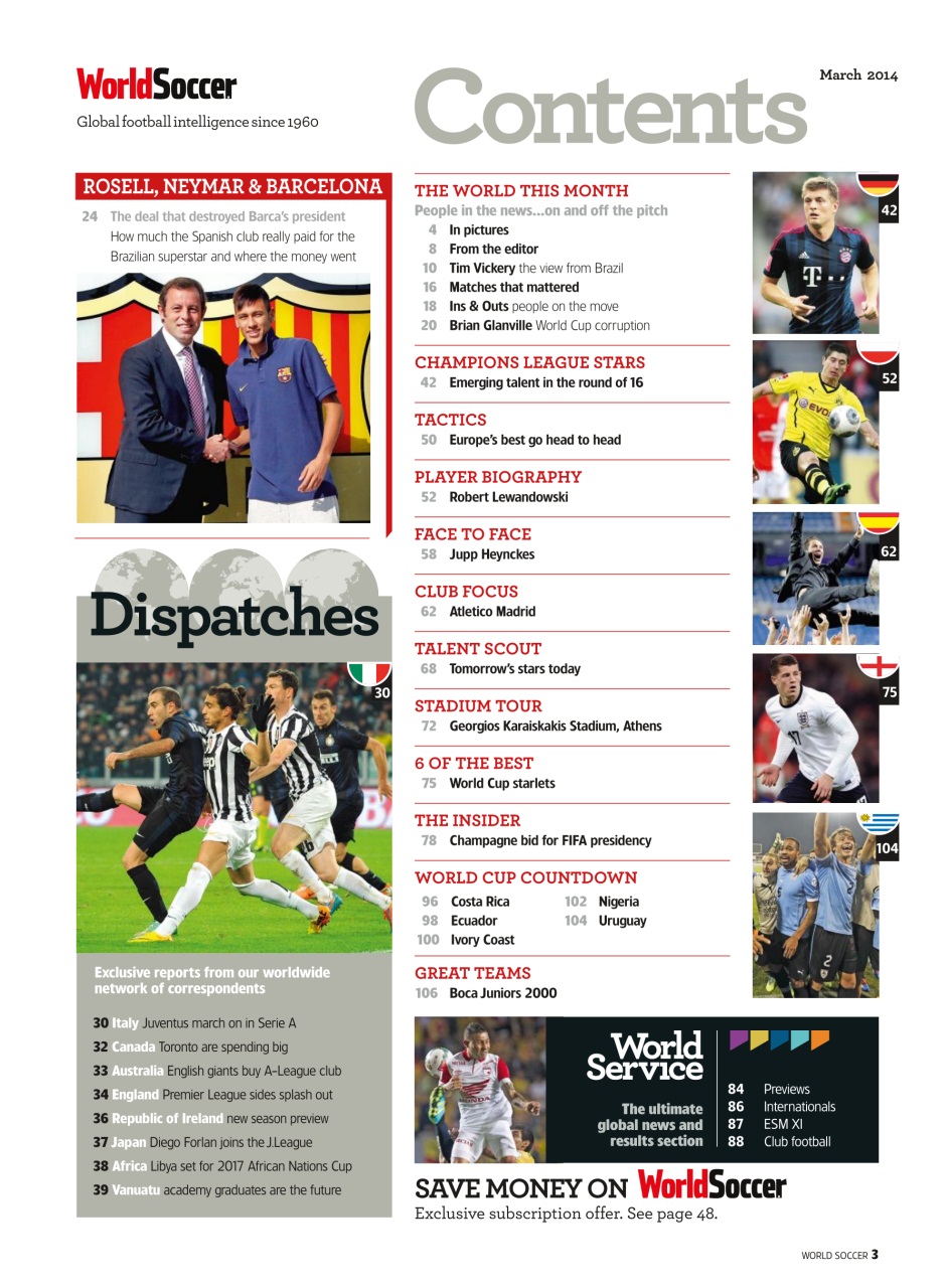 World Soccer Preview Pages