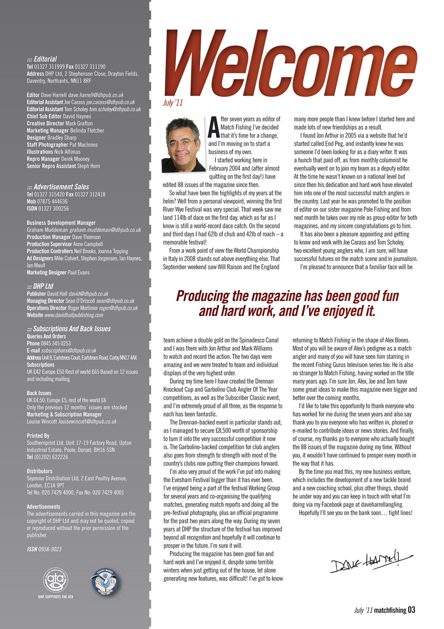 Match Fishing Preview Pages