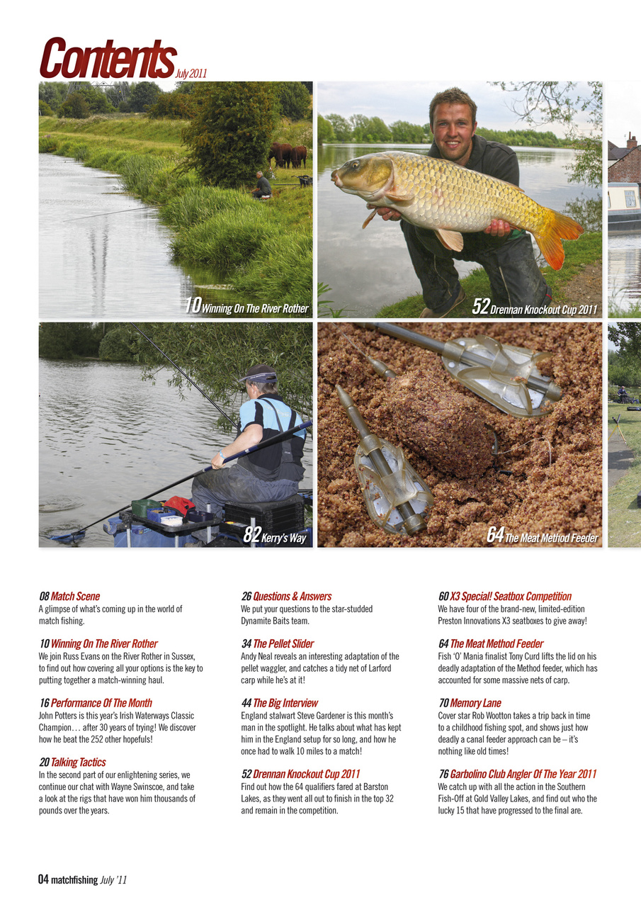 Match Fishing Preview Pages