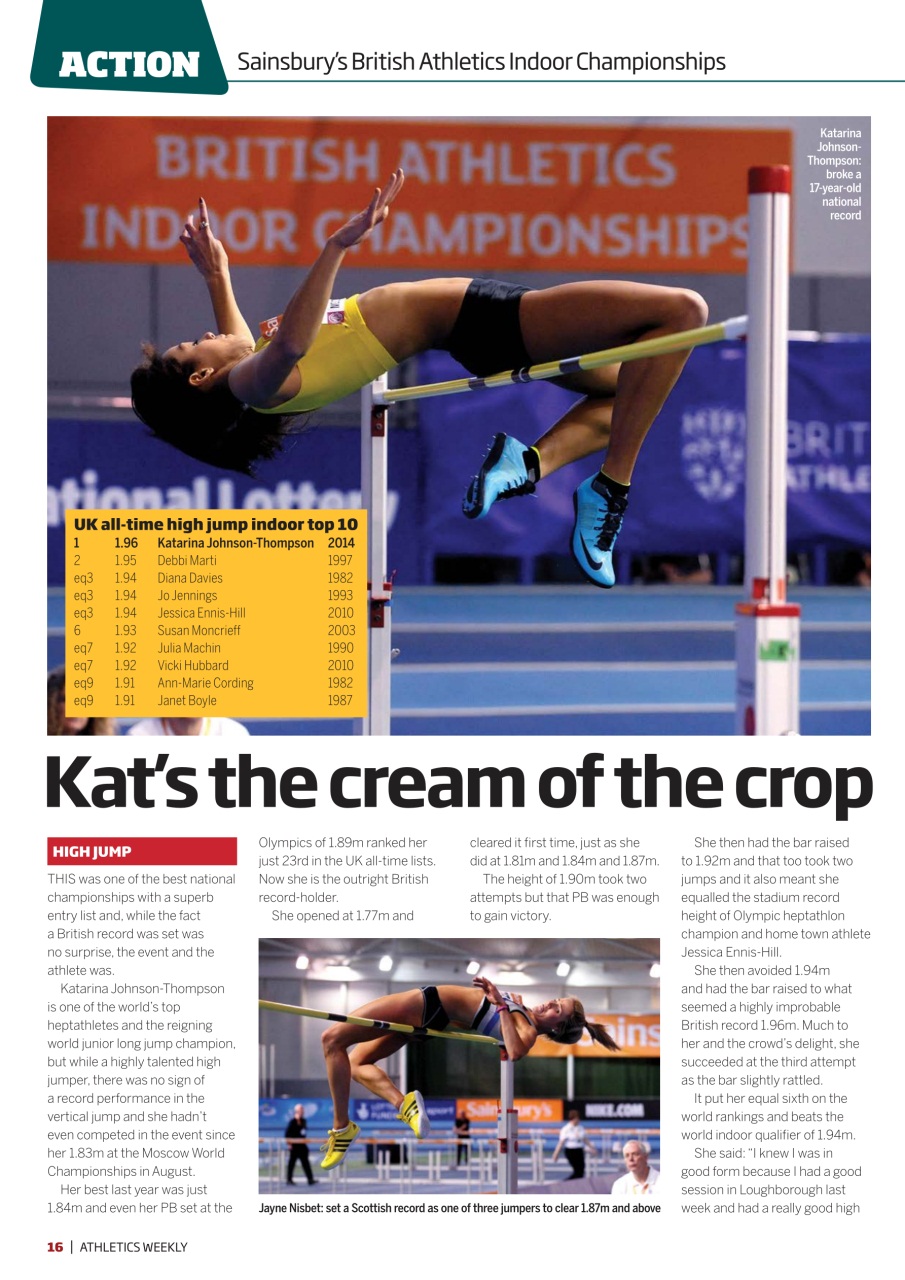 AW – Athletics Weekly Magazine Preview Pages