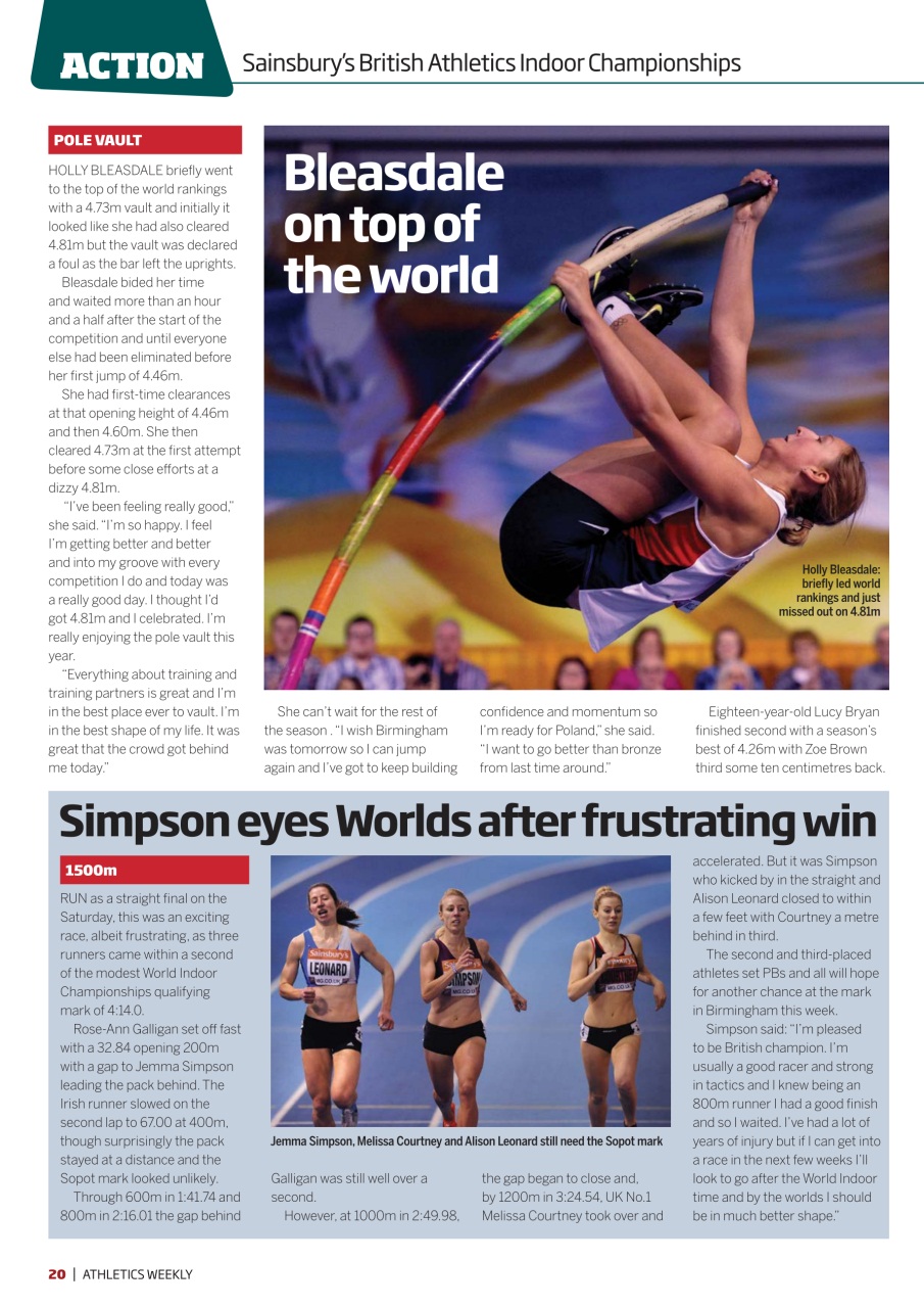 AW – Athletics Weekly Magazine Preview Pages