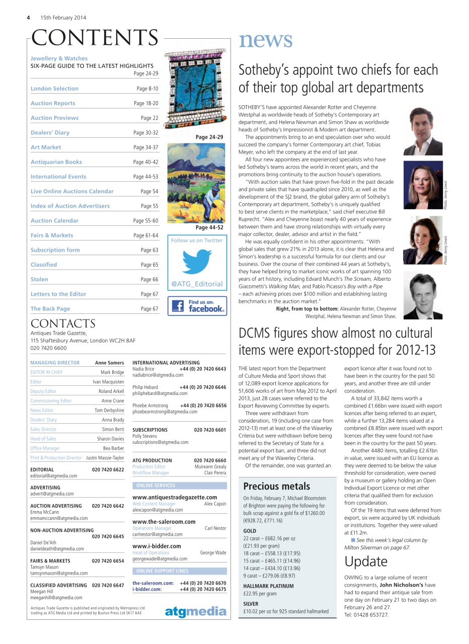 Antiques Trade Gazette Preview Pages