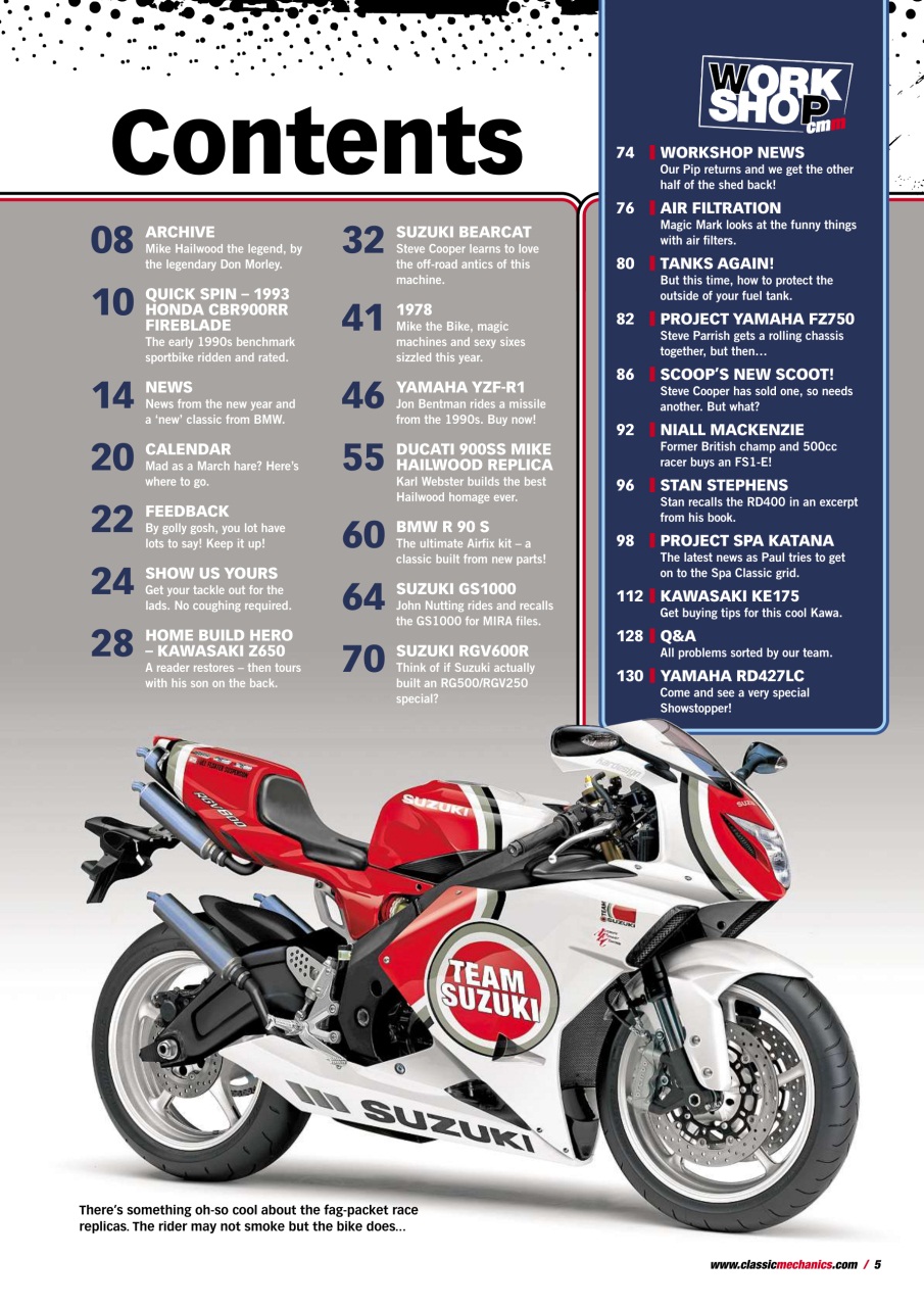 Classic Motorcycle Mechanics Preview Pages