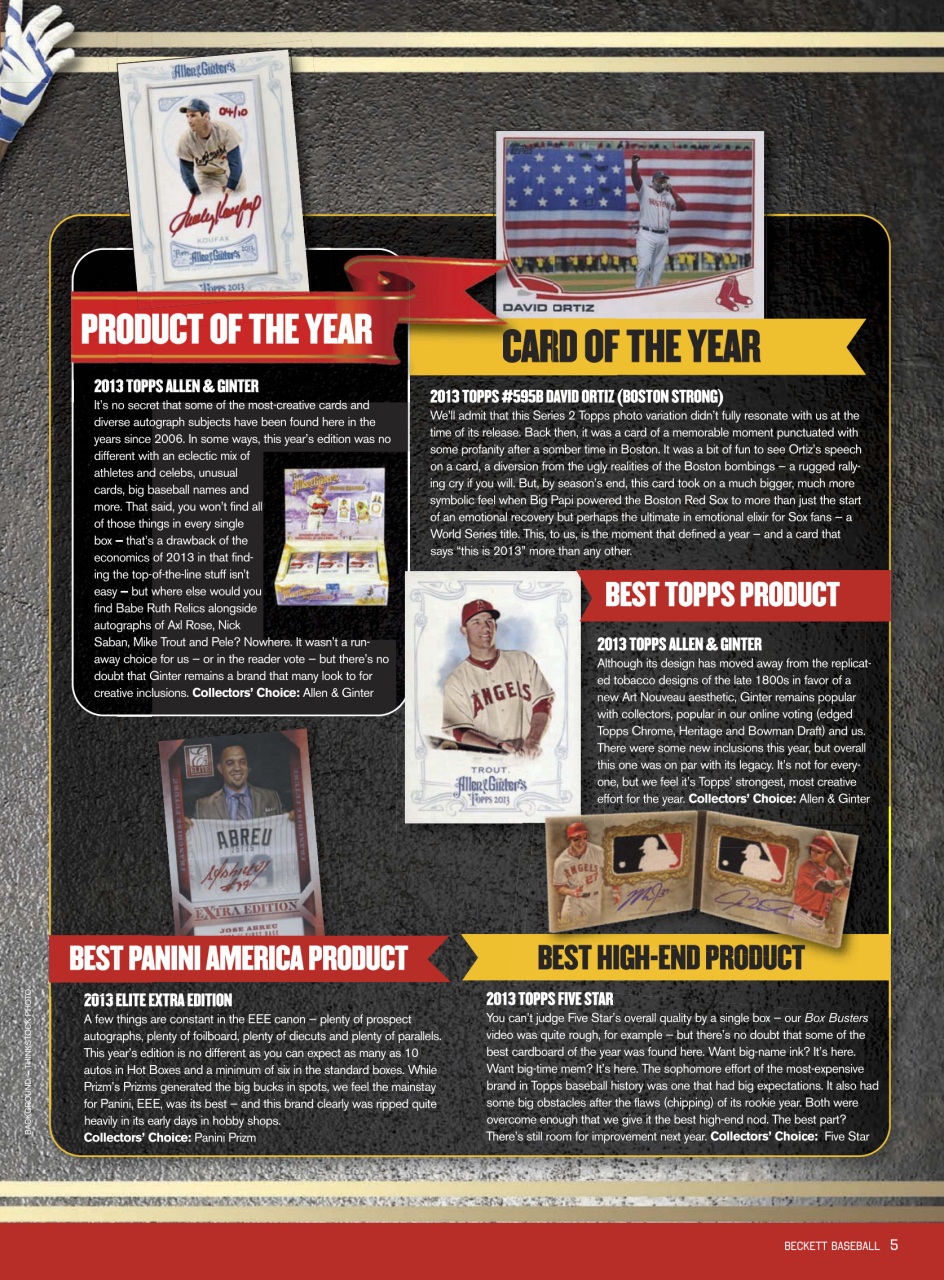 Beckett Baseball Magazine Preview Pages