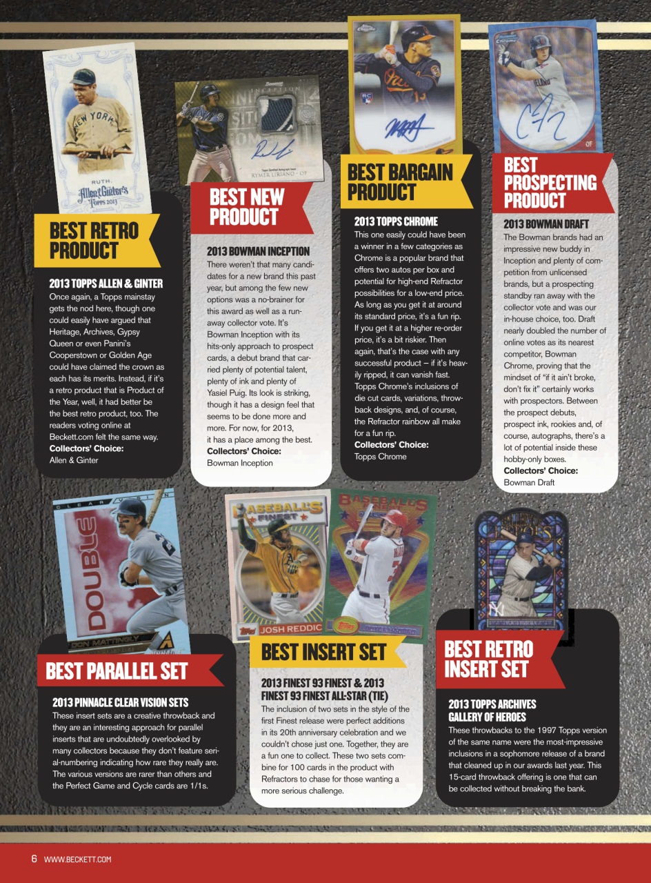 Beckett Baseball Magazine Preview Pages