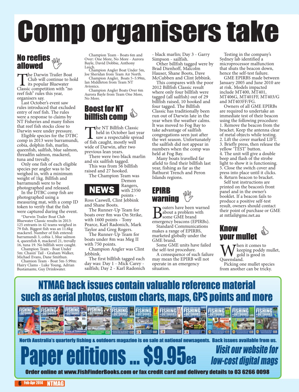 North Australian Fishing and Outdoors Magazine Preview Pages