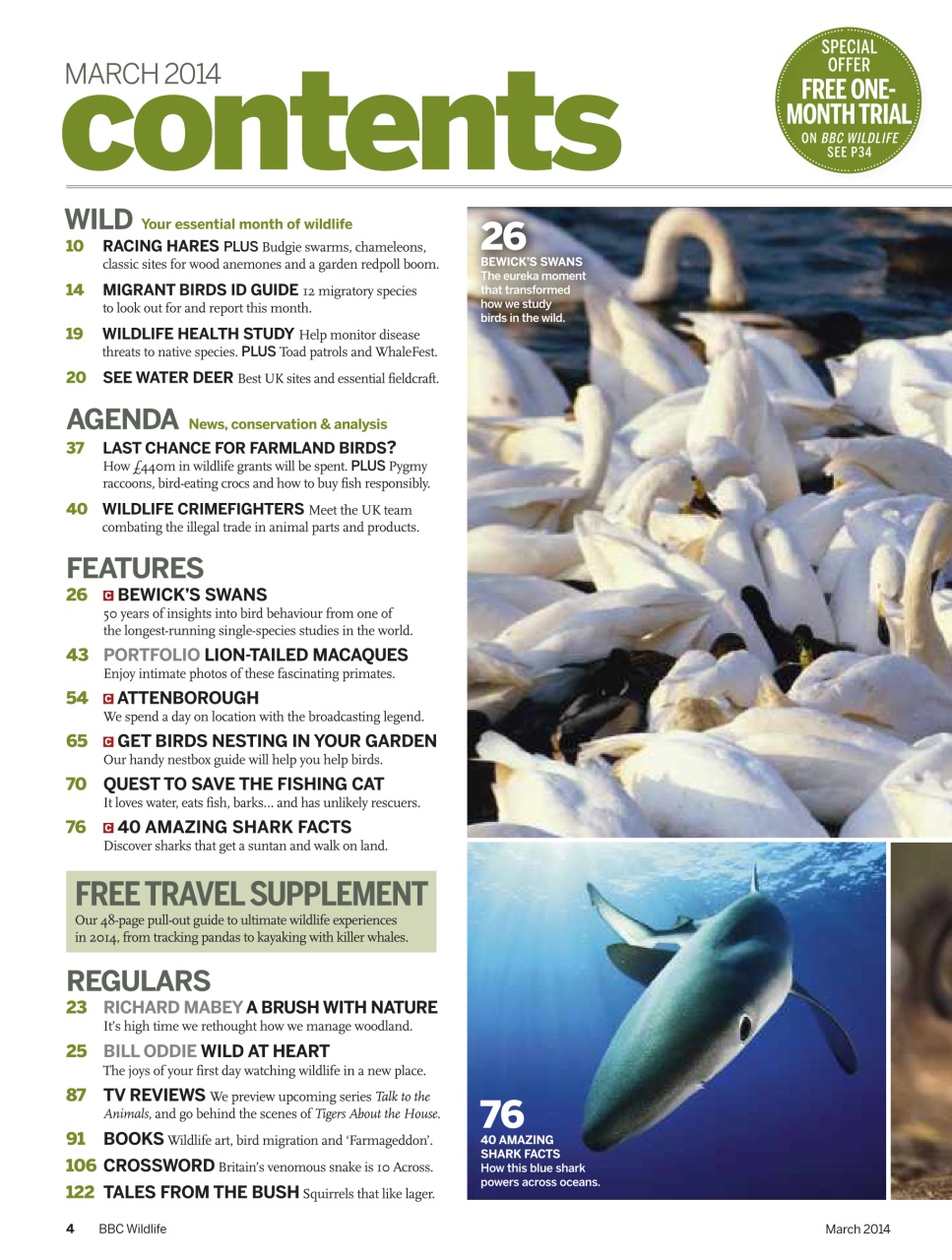 BBC Wildlife Magazine Preview Pages